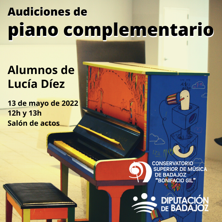 malta salud Chip Audiciones de piano complementario – Conservatorio Superior de Música de  Badajoz